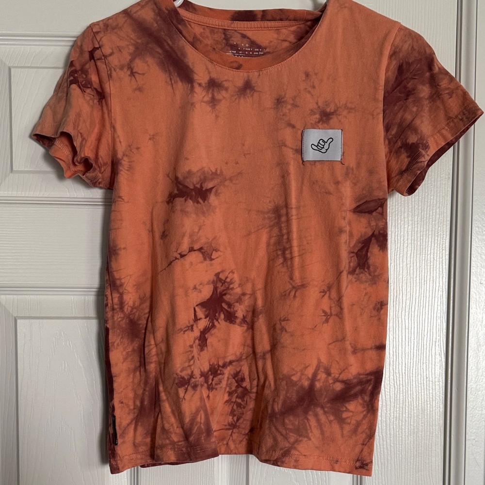 Dutch Bros Orange Tie-Dye Short Sleeve Tee